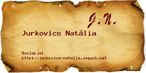 Jurkovics Natália névjegykártya
